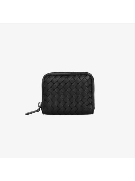 Bottega Veneta Zip Around Coin Wallet Black Luxray - ETC - BALAAN 1