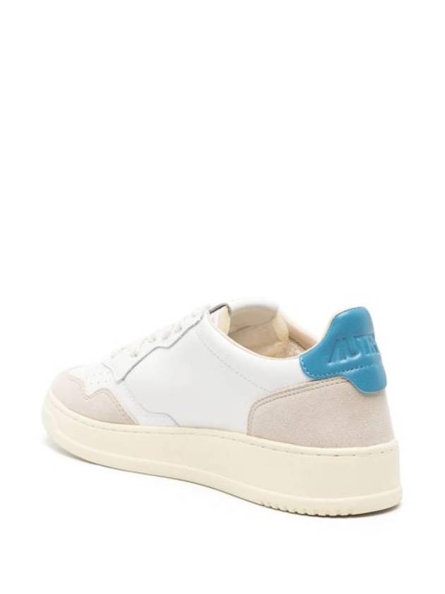 Medalist Leather Suede Blue Tab Low Top Sneakers White - AUTRY - BALAAN 4