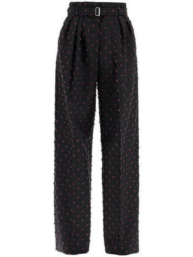 wide plumetis trousers - LANVIN - BALAAN 1