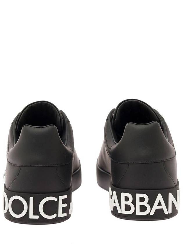 Saint Tropez Calfskin Sneakers Black - DOLCE&GABBANA - BALAAN 5