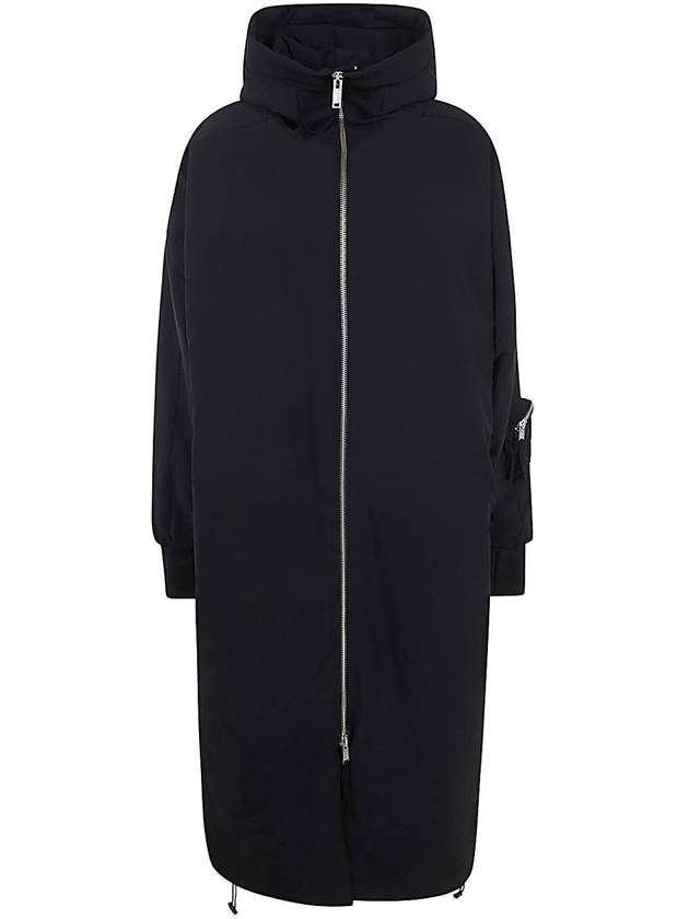 High neck hood oversized padded black - THOM KROM - BALAAN 2