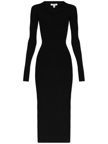 Alaïa Ribbed Dress, Women's, Black - ALAIA - BALAAN 1