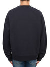 Shaun Tartan Check Logo Sweatshirt Navy - A.P.C. - BALAAN 7