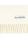 Wool Fringe Scarf  White - ACNE STUDIOS - BALAAN 5