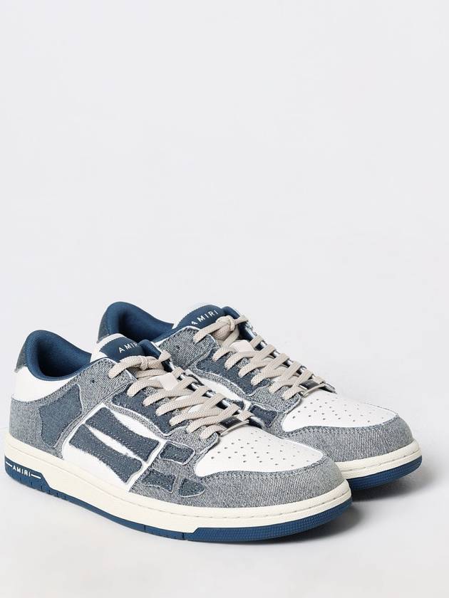 Sneakers Skel Amiri in pelle a grana e denim - AMIRI - BALAAN 2