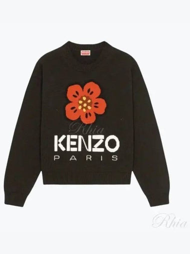 Balk Flower Women s Knitwear Knit 2PU380 3LC 99J 235 - KENZO - BALAAN 1