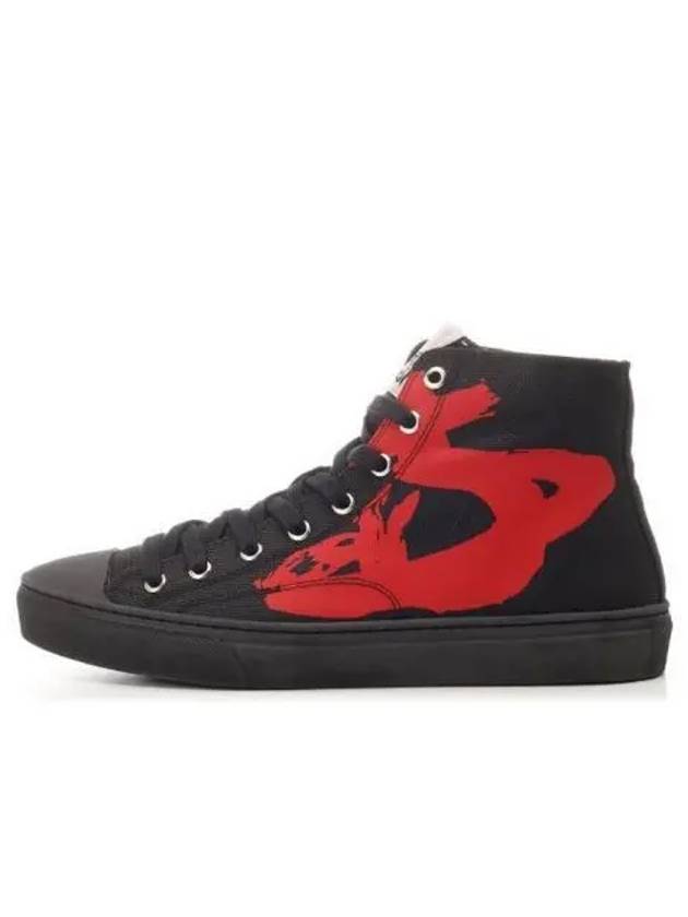 Primsol High Top Sneakers Black Red - VIVIENNE WESTWOOD - BALAAN 2