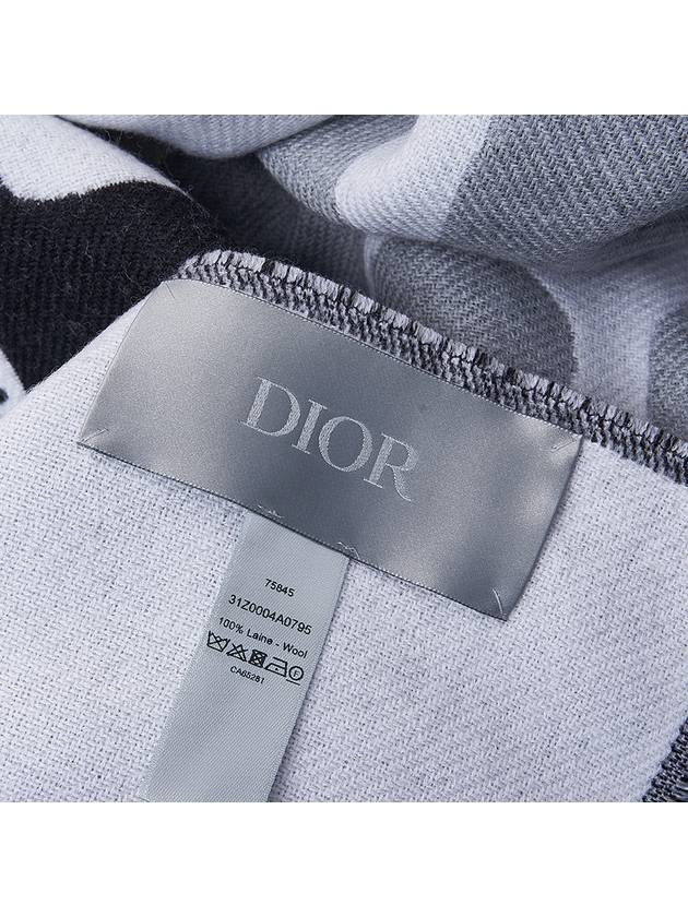 ERL Logo Blanket Muffler Black - DIOR - BALAAN 9