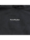 Logo Print Oversized Fit Hoodie Black - ACNE STUDIOS - BALAAN 4