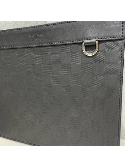 Onyx Damier Infini New Pouch Clutch Bag - LOUIS VUITTON - BALAAN 2