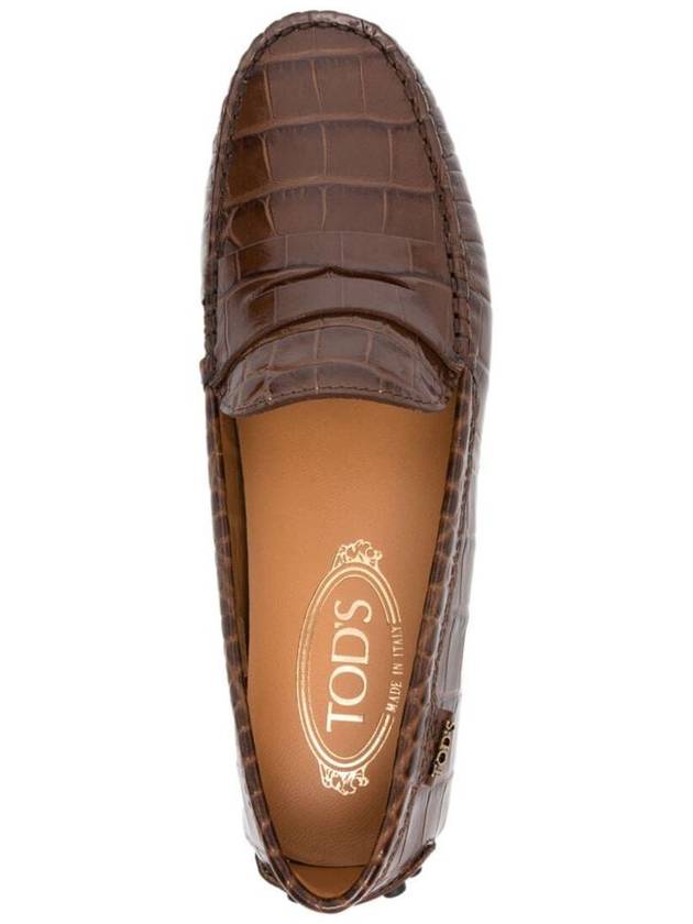 Tod'S Crocodile Print Rubber Loafer Shoes - TOD'S - BALAAN 3