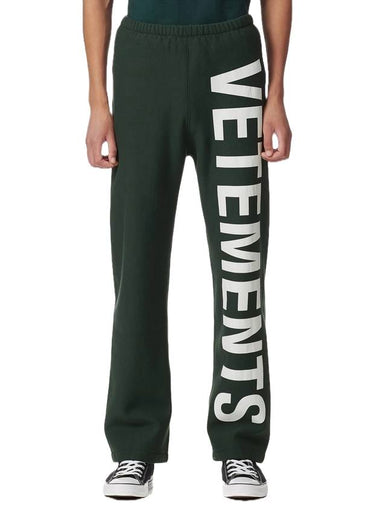 Logo Training Track Pants Green - VETEMENTS - BALAAN 1