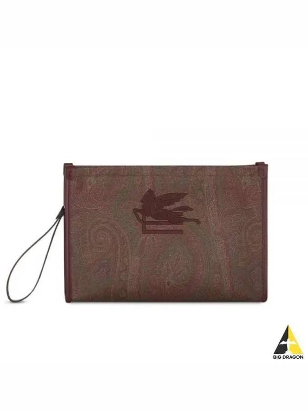 Paisley Clutch Bag Brown - ETRO - BALAAN 2