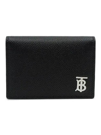 TB Folding Grainy Leather Card Wallet Black - BURBERRY - BALAAN 2