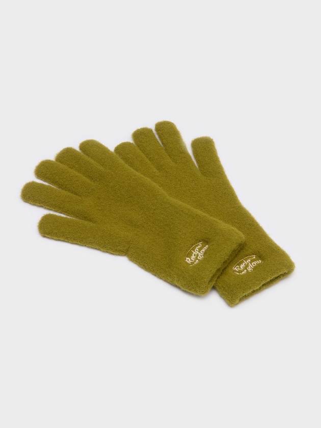 FLUFFY LOGO GLOVE OLIVE - RECLOW - BALAAN 2