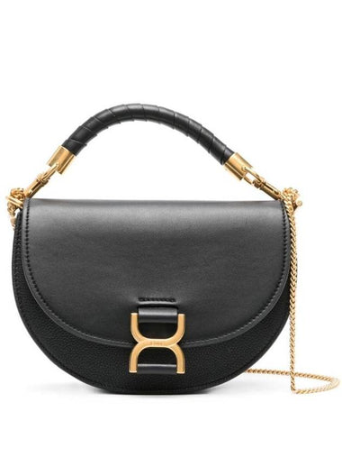 Marcie Leather Shoulder Bag Black - CHLOE - BALAAN 1