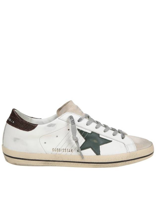 Superstar Brown Tab Low Top Sneakers White - GOLDEN GOOSE - BALAAN 2