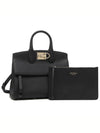 Studio Small Tote Bag Black - SALVATORE FERRAGAMO - BALAAN 8