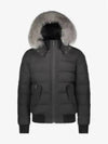 Onyx Scotchtown Bomber Padding Frost Fox Fur Black - MOOSE KNUCKLES - BALAAN 2