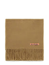 Wool Fringe Muffler Dark Camel - ACNE STUDIOS - BALAAN 2