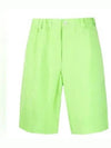 Men's Bermuda Viscose Shorts Lime Green - JACQUEMUS - BALAAN 2