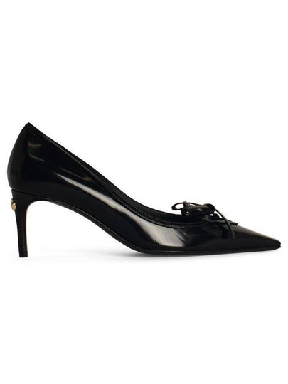 Shiny Calfskin Pumps Heel Black - DOLCE&GABBANA - BALAAN 2