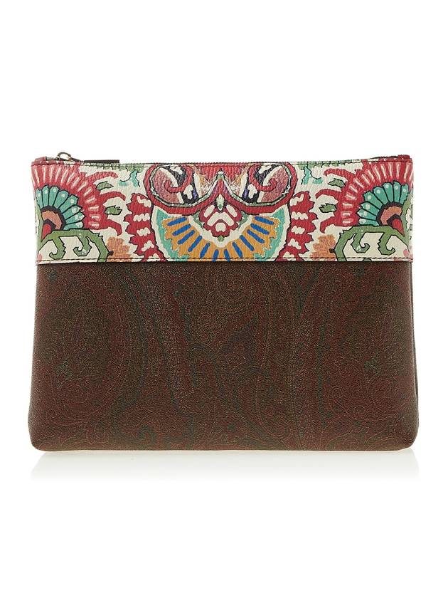 Paisley Clutch Bag Brown - ETRO - BALAAN 1