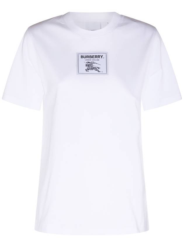 WoMen's Prorsum Label Cotton T-shirt White - BURBERRY - BALAAN 1