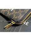 Triomphe Canvas Coin Card Wallet Black - CELINE - BALAAN 6