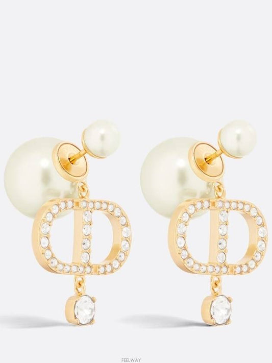 Tribales Pearl Earrings Gold - DIOR - BALAAN 2