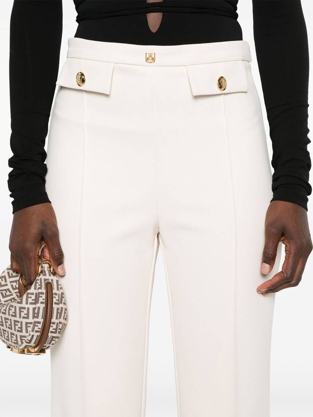 logo-plaque flared trousers - ELISABETTA FRANCHI - BALAAN 5