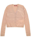 23FW Dindi DINDI cable cardigan nude 2363460239 002 - MAX MARA - BALAAN 2