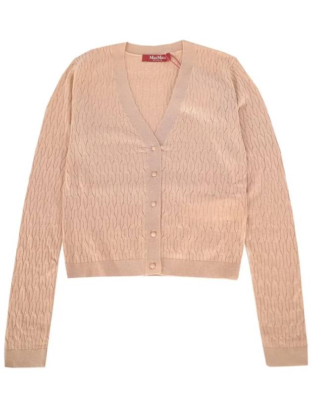 23FW Dindi DINDI cable cardigan nude 2363460239 002 - MAX MARA - BALAAN 2