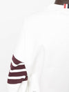 4 Bar Logo Loopback Crewneck Sweatshirt White - THOM BROWNE - BALAAN 7