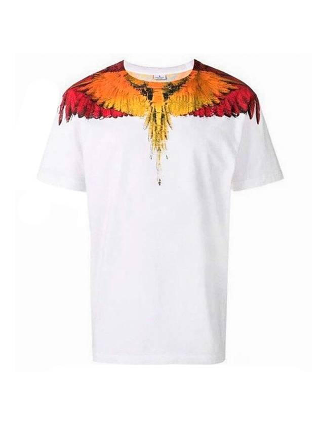 Multi-Bird Wings Short Sleeve T-Shirt White - MARCELO BURLON - BALAAN 1