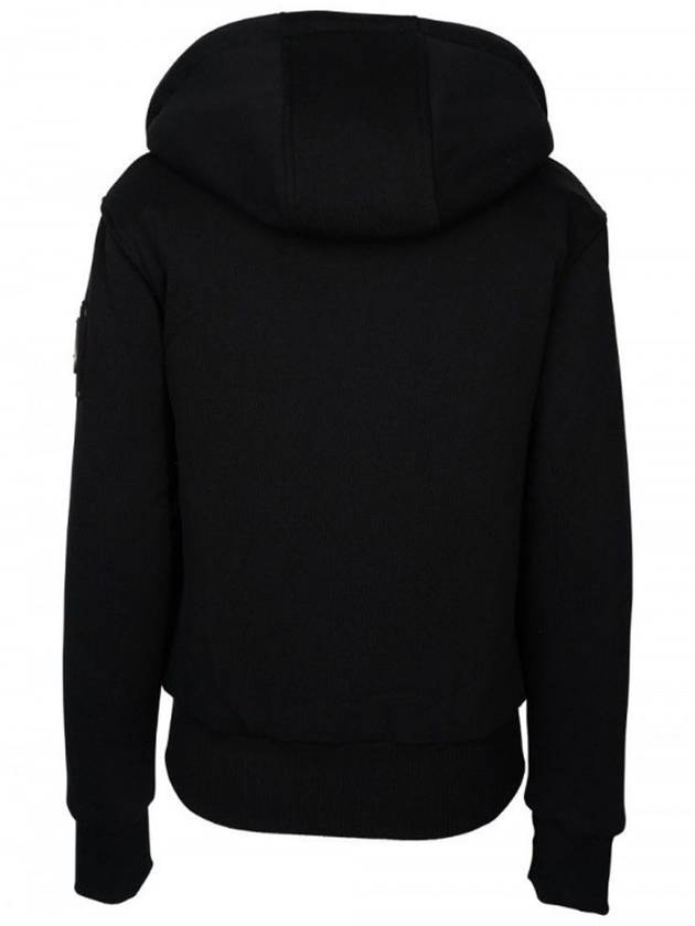 Classic Bunny 3 White Lining Zip Up Hoodie Black - MOOSE KNUCKLES - BALAAN 3