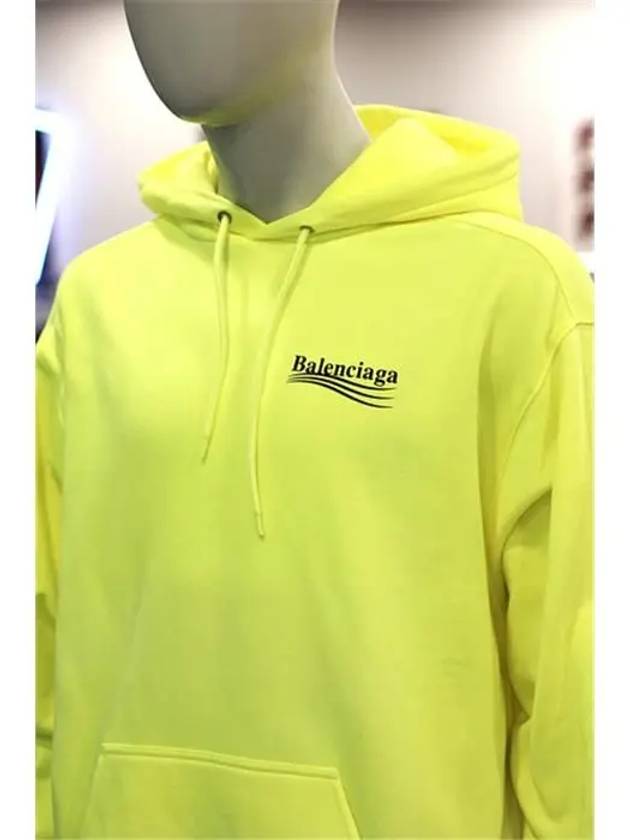 Men's Political Wave Logo Hoodie Neon - BALENCIAGA - BALAAN 7