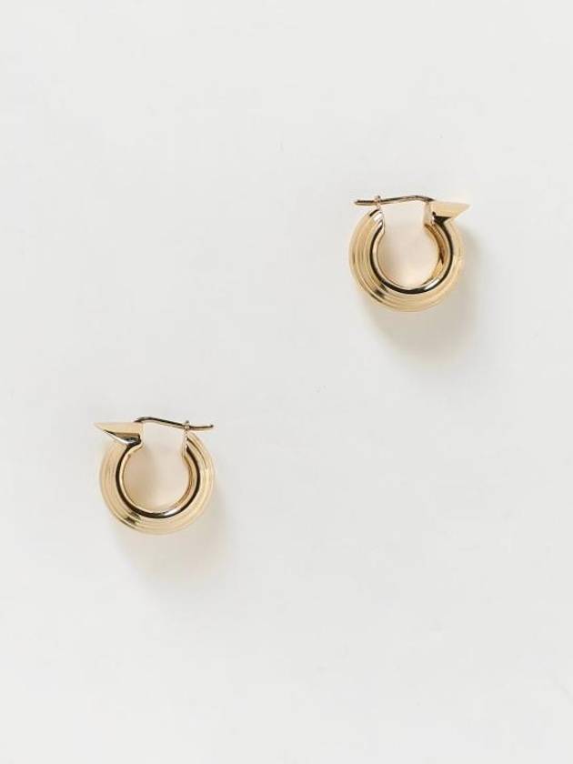 Gancini Brass Earrings Gold - SALVATORE FERRAGAMO - BALAAN 1