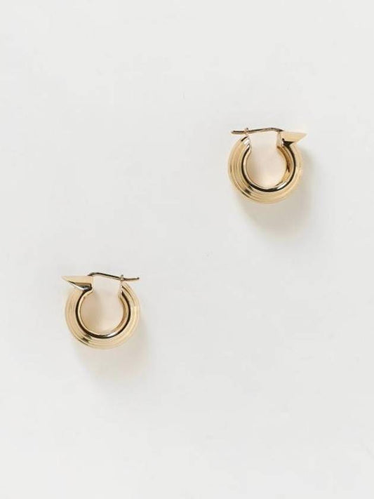 Gancini Brass Earrings Gold - SALVATORE FERRAGAMO - BALAAN 1