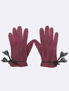 Burgundy Gloves Fashion Accessories - LOUIS VUITTON - BALAAN 1