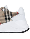 Ramsey Vintage Check Velcro Low Top Sneakers White Beige - BURBERRY - BALAAN 7