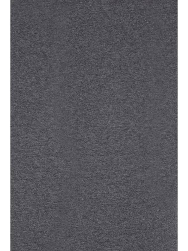 cotton short sleeve t-shirt gray - BRUNELLO CUCINELLI - BALAAN 5