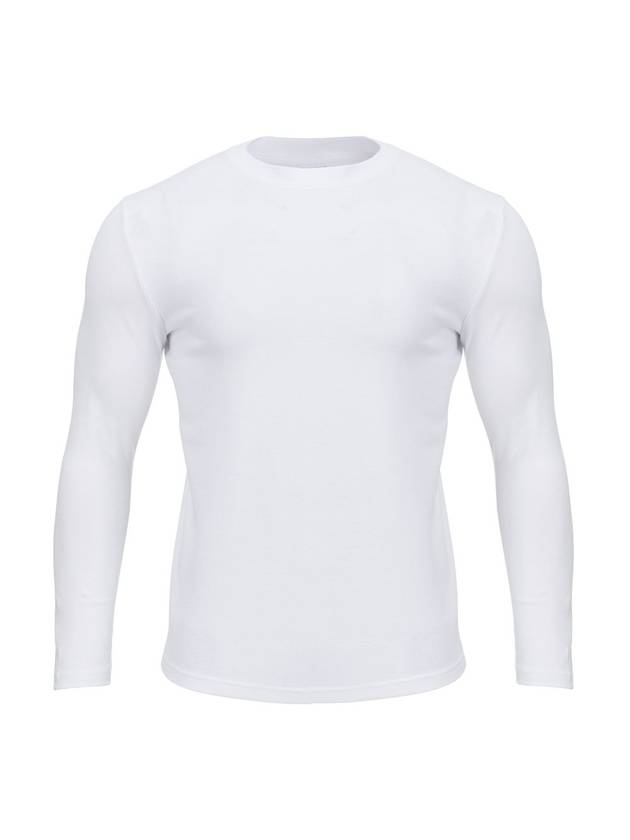 Men's Muscle Fit Plain Long Sleeve T-Shirt White - MAVRK - BALAAN 2