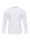 Men's Muscle Fit Plain Long Sleeve T-Shirt White - MAVRK - BALAAN 1