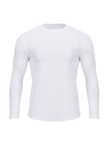 Men's Muscle Fit Plain Long Sleeve T-Shirt White - MAVRK - BALAAN 1