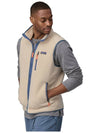 Men's Retro Pile Vest Beige Blue - PATAGONIA - BALAAN 3