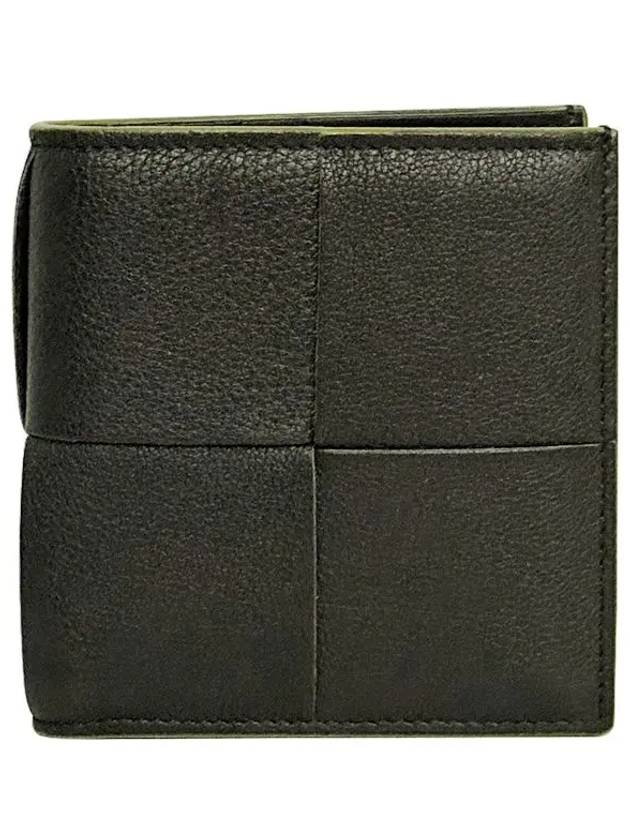 Slim Intrecciato Bi-Fold Wallet Black Parakeet - BOTTEGA VENETA - BALAAN 2