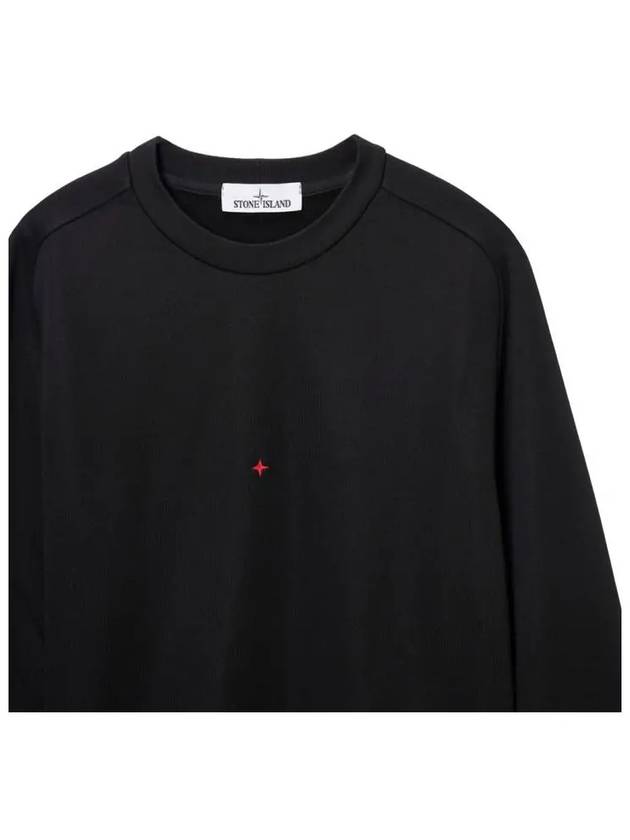 Marina Logo Patch Sweatshirt Black - STONE ISLAND - BALAAN 5