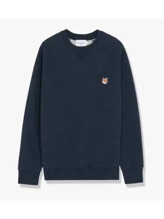 Fox Head Patch Classic Sweatshirt Navy Melange - MAISON KITSUNE - BALAAN 2