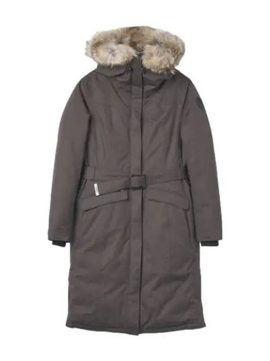 Morgan parka steel gray padding - NOBIS - BALAAN 1